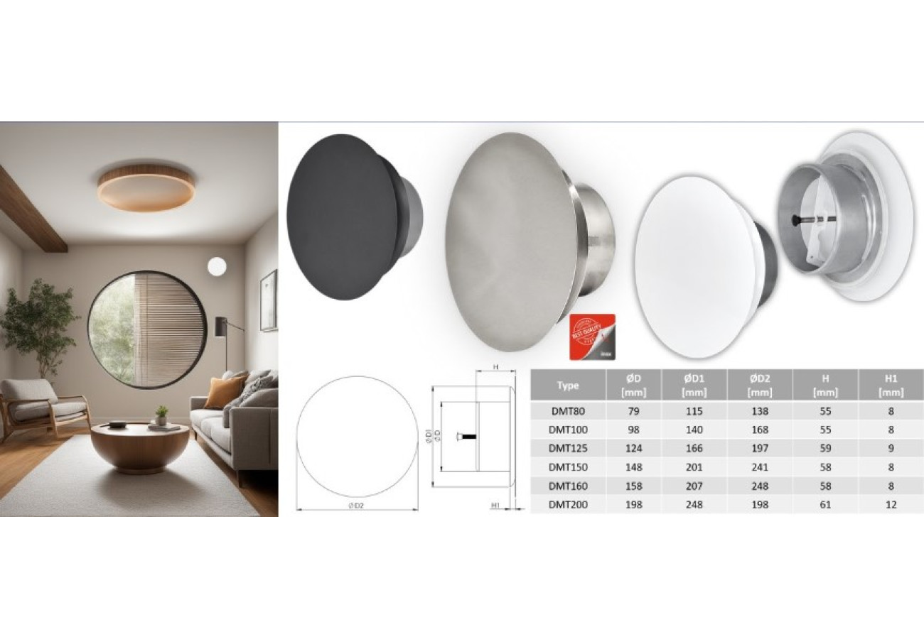 Metāla universālie difuzori Metāla universālie difuzori