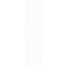 Fibo Sienu paneļi mitrām telpām Fibo Marcato, balts glancēts (glancēta - HG , 60 x 30 cm flīzes , 2400x620x10)