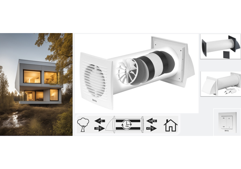 E-Extra EER ventilācijas iekārta – svaigs gaiss un siltuma ekonomija Jūsu mājās!