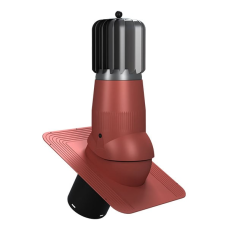 Wirplast PERFEKTA EVO ventilācijas izvads D150, ar mehānisko ventilatoru - Sarkans