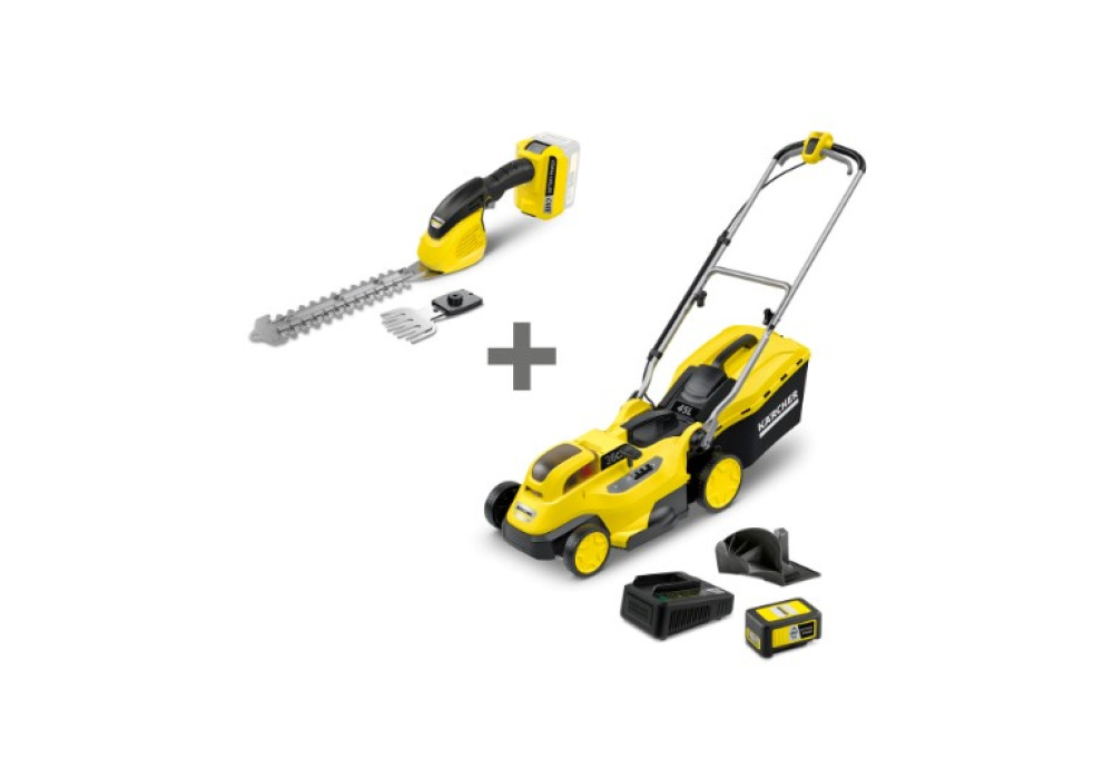 Kāpēc izvēlēties Karcher zāles pļāvēju un dzīvžoga šķēru komplektu?