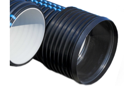 Ārējā dubultsienu kanalizācija ID( melnā)