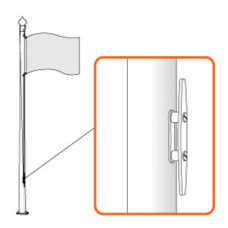 STANDARTA karoga pacelšanas sistēma 6m