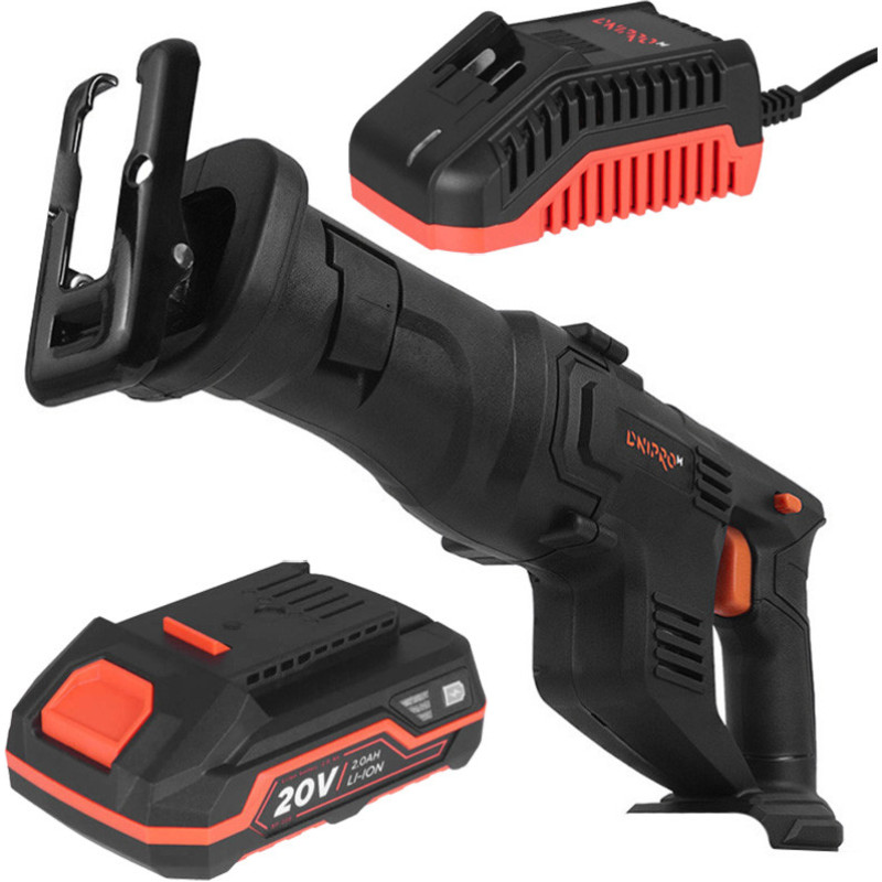 Dnipro-M Akumulatora zobenzāģis DRS-200-120, 20V, 1x2Ah, lādētājs; 82219120 DNIPRO-M