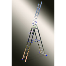 Elkop VHR3 Daudzfunkcionālas kāpnes, alumīnija, 3x12 pakāpieni, 7.37m