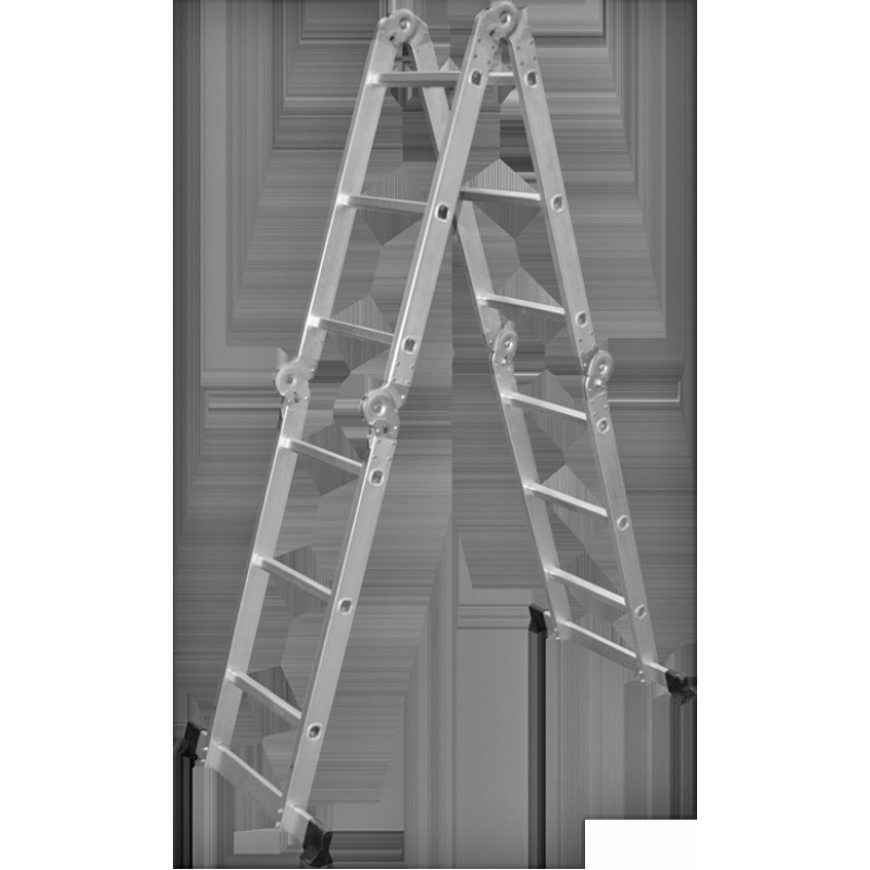 Besk Daudzfunkcionālas kāpnes, alumīnija, 3x4 pakāpieni, 3.7m