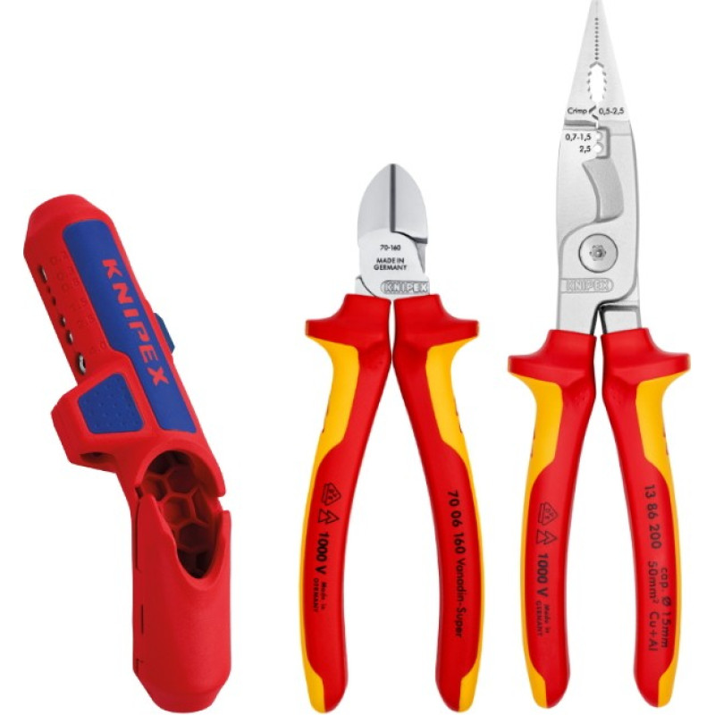 Knipex Elektriķa instrumentu komplekts KNIPEX 003130BKV01