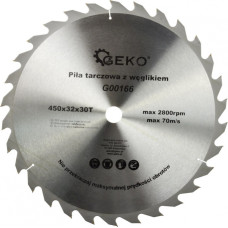 Geko Zāģripa TCT, kokam, 450x32x30T, G00166, GEKO