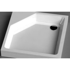 Vispool dušas paliktnis, 900x900 mm, h=240 mm, bez paneļa, balta akmens masas