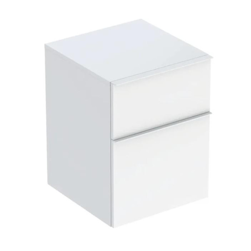 Geberit sānu skapis ar divām atvilktnēm iCon, 450x476 mm, h=600 mm, spīdīgs balts