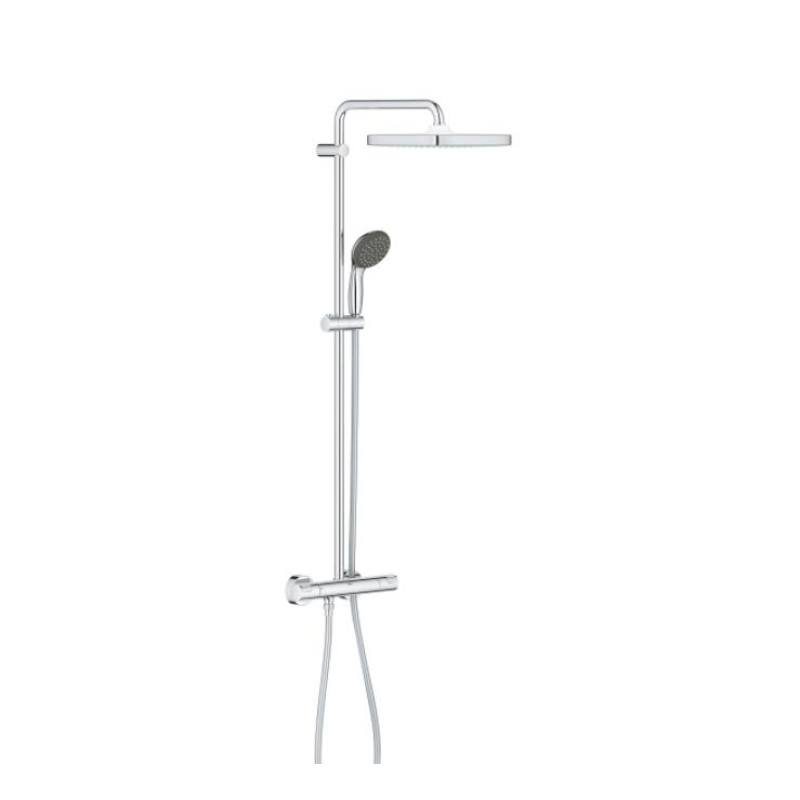 Grohe Vitalio Start System 250 Cube Dušas sistēma ar termostatu, rokas duša Vitalio Start 100, hroms