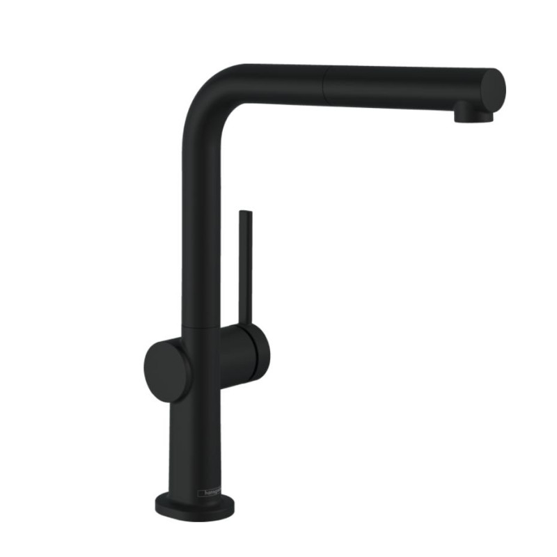 Hansgrohe Talis M54 270 Virtuves izlietnes maisītājs ar izvelkamu dušu, matēts melns
