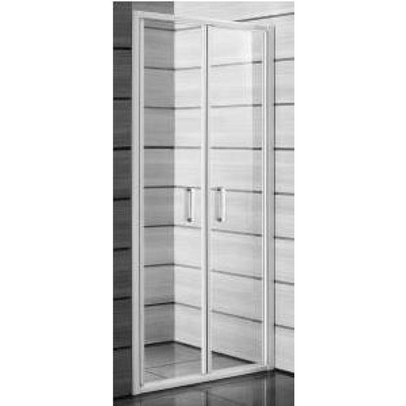 Jika dušas durvis Lyra Plus, 900 mm, h=1900, balts/caurspīdīgs stikls