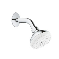 Grohe dušas galva ar turētāju Tempesta 100 IV, no sienas, hroms