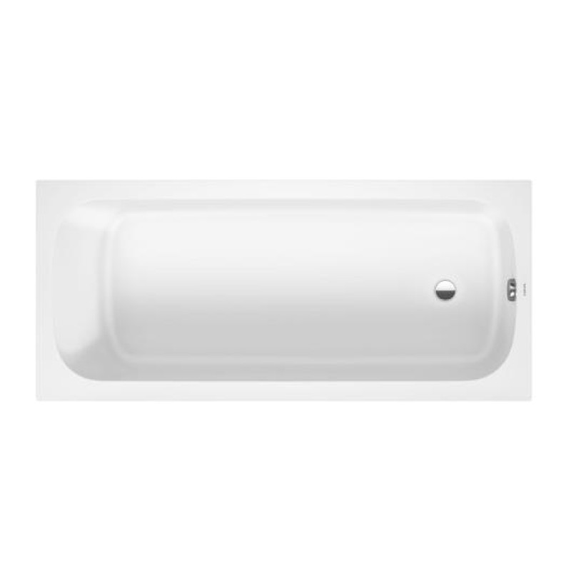 Duravit vanna Qatego, 1800x800 mm, iebūvējama, balta akrila