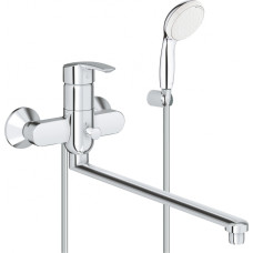 Grohe vannas maisītājs Multiform ar garo izvadu un Tempesta Duo dušu, hroms