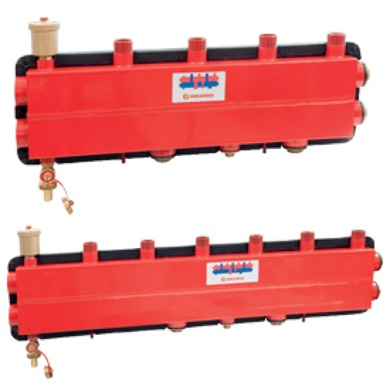 Giacomini 3 - loku kolektors ar hidraulisko atdal. un  izol. 1 1/4F  x 1M