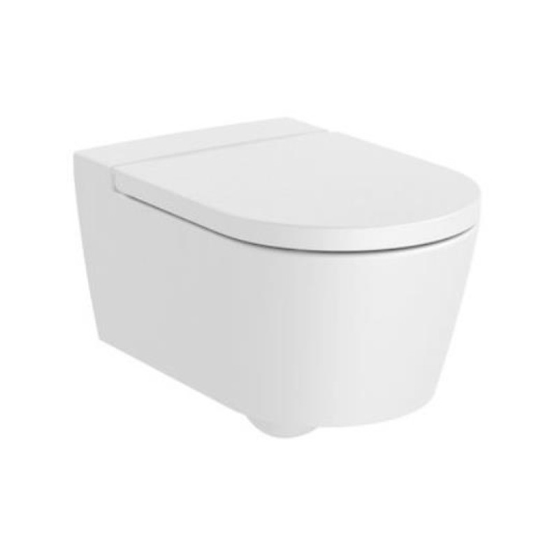 Roca pods Inspira Round Rimless, stiprināms pie sienas, 370x560 mm, matēts balts