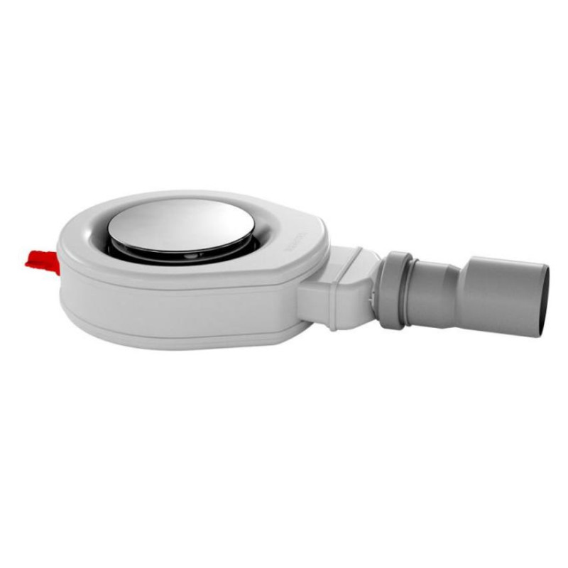 Kaldewei dušas paliktņa sifons KA 90 Flat, horizontāls, hroms (4104)