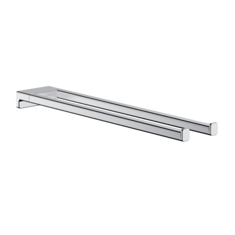 Hansgrohe dvieļu stienis AddStoris, divzaru, hroms