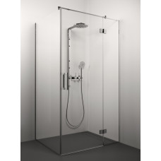 Stikla Serviss dušas stūris Lorena, 1000x1000 mm, h=2000, hroms/caurspīdīgs stikls