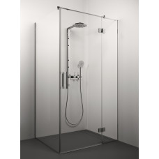 Stikla Serviss dušas stūris Lorena, 900x900 mm, h=2000, hroms/caurspīdīgs stikls DG8