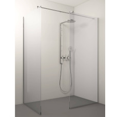 Stikla Serviss dušas siena SETTE 1400x900 mm, h=2000 mm, hroms/caurspīdīgs stikls