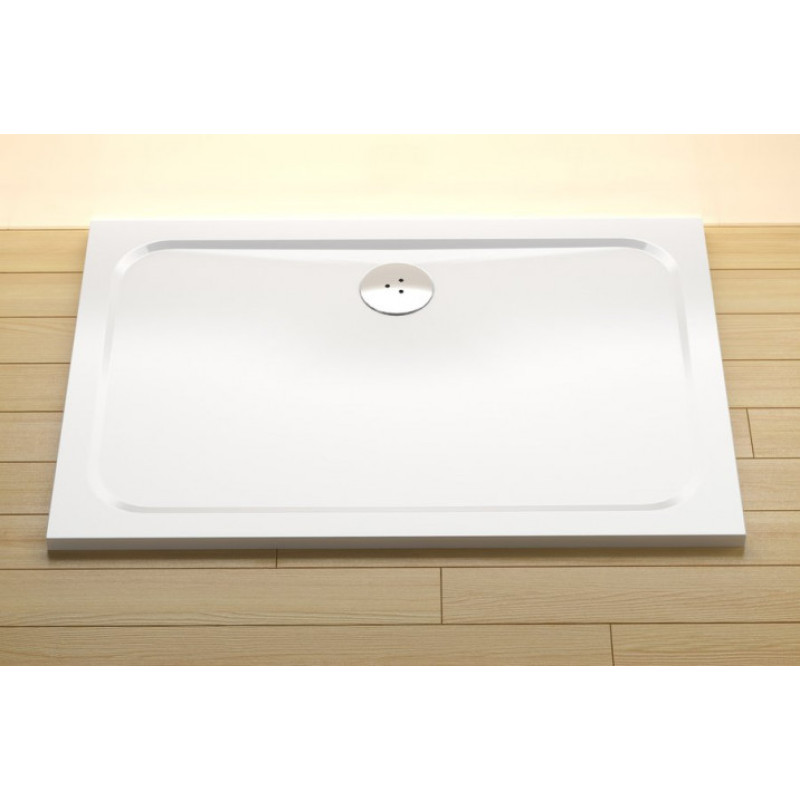 Ravak dušas paliktnis Gigant Pro Chrome, 1100x800 mm, balts