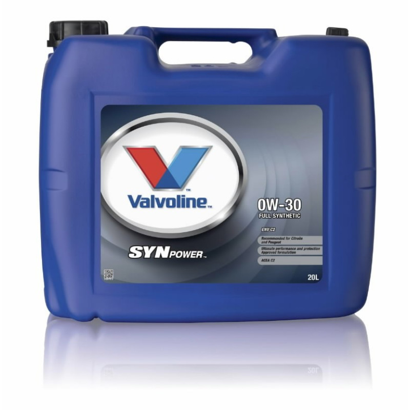 Valvoline Motoreļļa Synpower ENV C2 0W30 20L, Valvoline