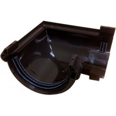 Scala PVC Teknes stūris universālais 125/80mm, brūns