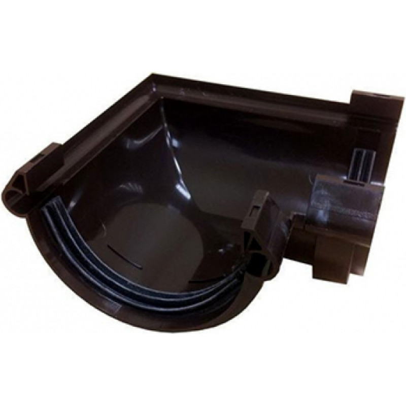 Scala PVC Teknes stūris universālais 125/80mm, brūns