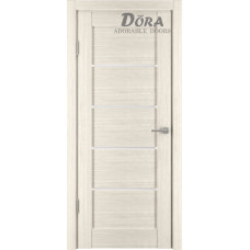 Dora Horizontal-1 Durvju Komplekts - Vērtne, Kārba, 2 Eņģes, Ar Polipropilēna Pārklājumu, Kapučīno O60x200cm