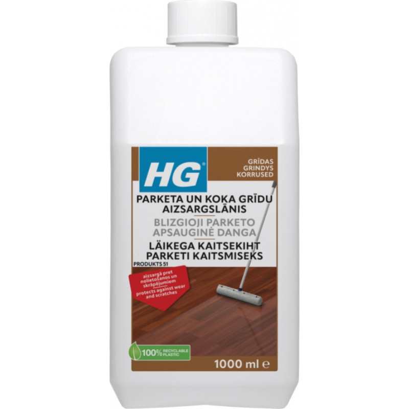 HG Parketa un koka grīdu aizsargslānis 1L