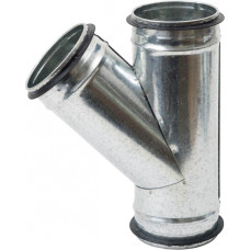 Europlast trejgabals metāla, Ø125/Ø125mm-45° ar gumijām