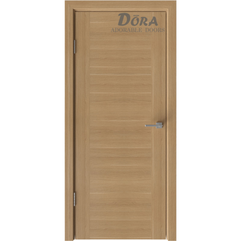 Dora Klasika Project D2, Ozols, Finierētu Durvju Komplekts - Vērtne, Kārba, 2 Eņģes, Pildītas, G80x200cm