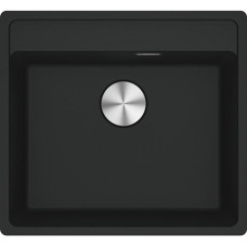 Franke MRG 610-52 A fragranīta izlietne ar PushKnob vadības ventīli 3 1/2'', 560x510mm, melna - gab.