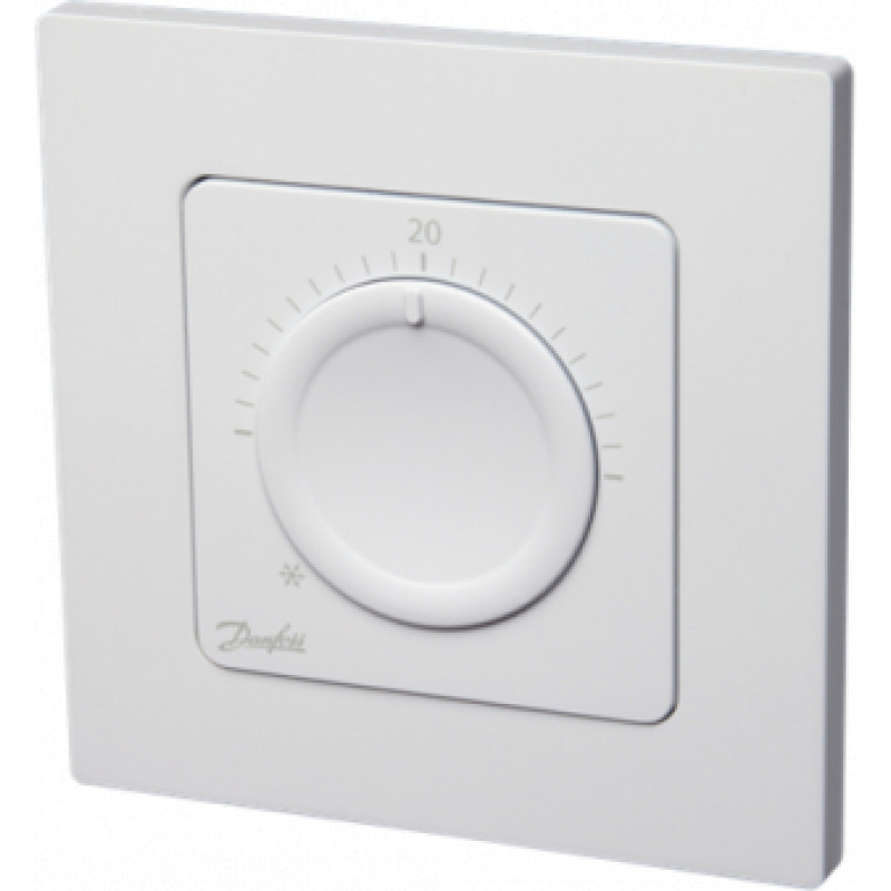 Danfoss Icon 230V telpas termostats ar pogu, iebūvējams - gab.
