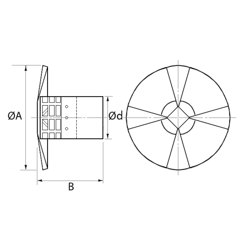 Almeva PL skursteņa jumtiņš DN80 - gab.