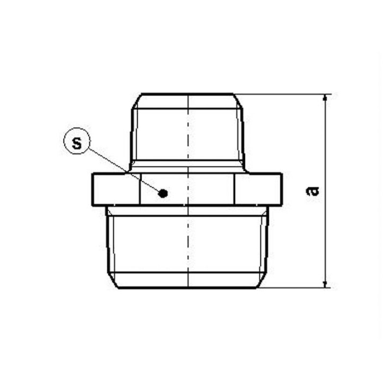 Livarna Titan Vītņu redukcijas dubultnipelis 11/2x1