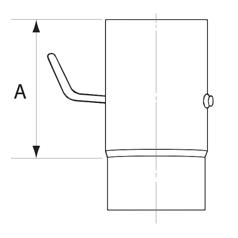 Almeva KH caurule 0.25m DN180 ar vārstu - gab.