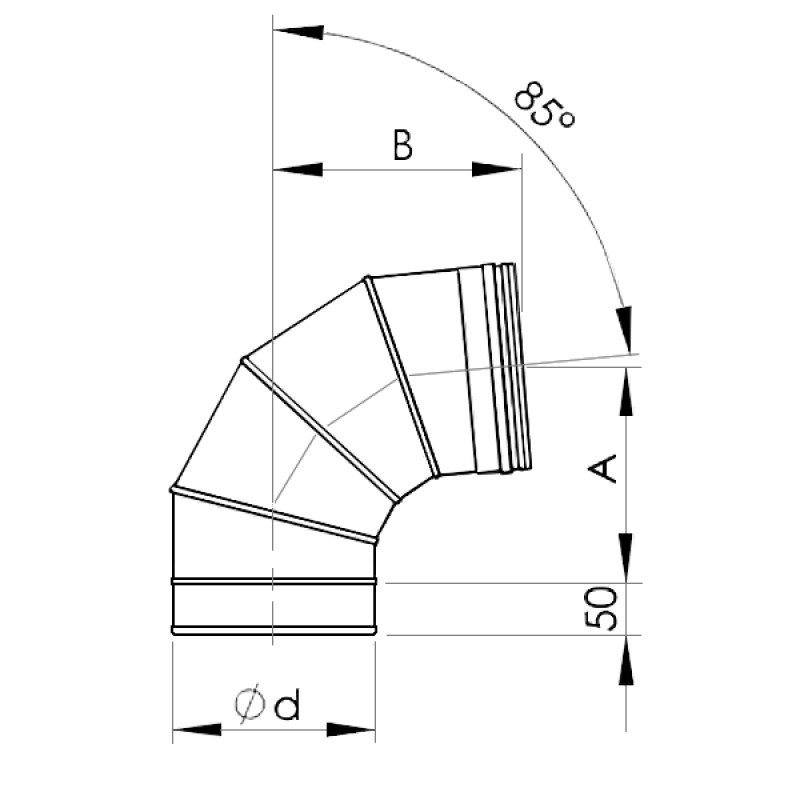 Almeva Līkums 85° EW/300 - gab.