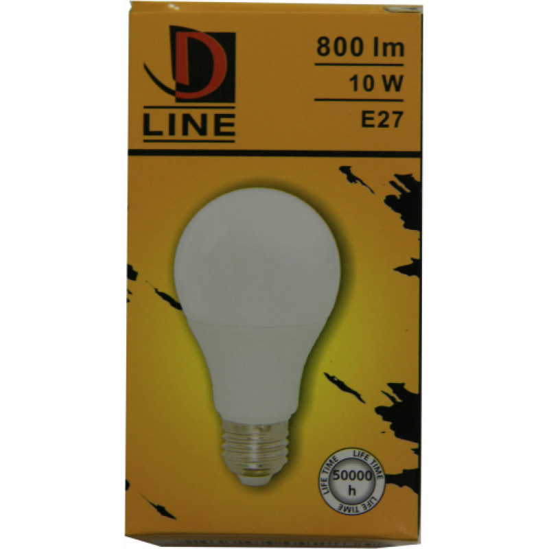D Line LED spuldze 10W E27 800lm 2700k D Line