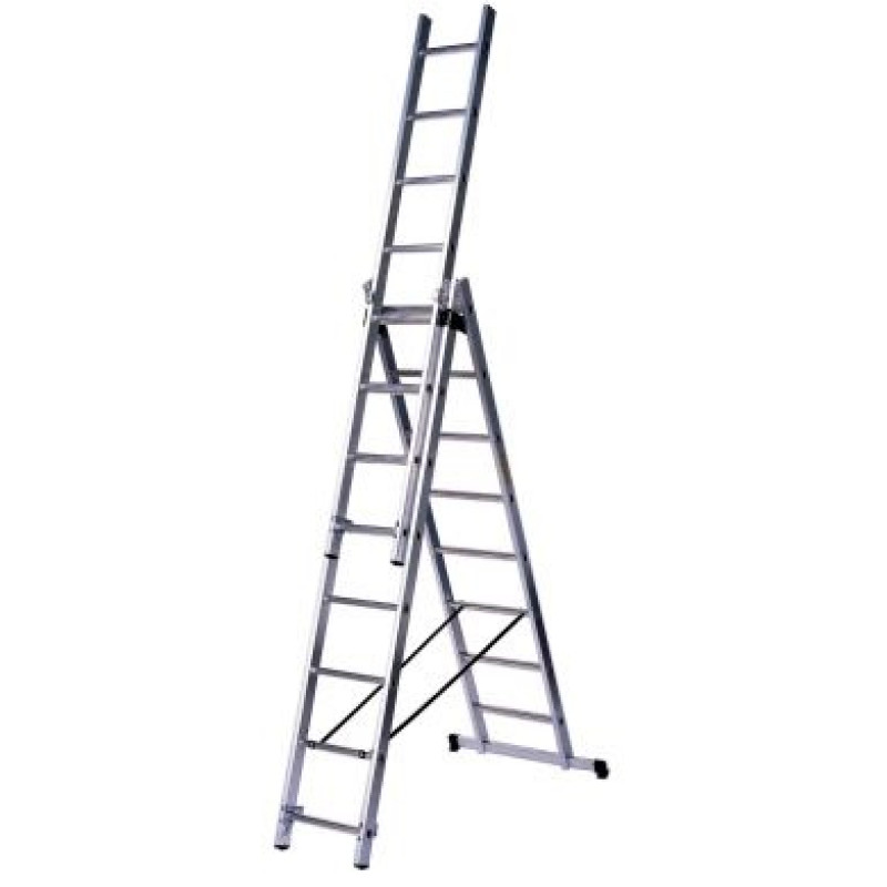 Besk Kāpnes alumīnija 3x11 pakāpieni (1.4mm)