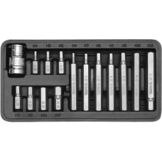 Yato Uzgaļu komplekts Hex 30+75mm ar pāreju 1/2