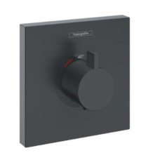 Hansgrohe iebūvējamā termostata ShowerSelect virsapmetuma daļa, matēta melna