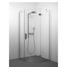 Stikla Serviss dušas kabīne ALEXA 80x80mm H=900mm, hroms/caurspīdīgs stikls