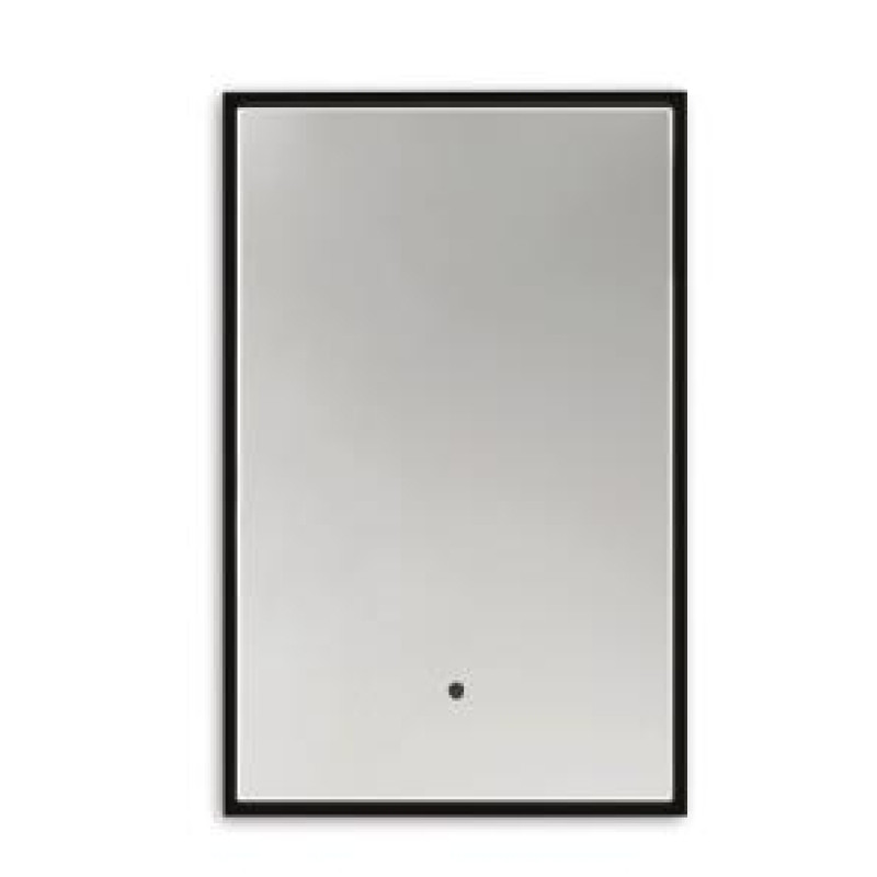 Vanita & Casa spogulis ar apgaismojumu Avior Ghost, 600 mm, h=700 mm, melns