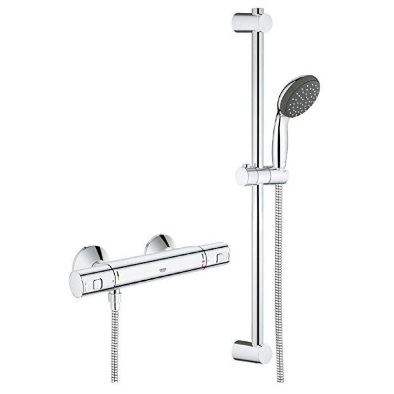 Grohe dušas termostats ar dušas statīva komplektu Precision Start, hroms