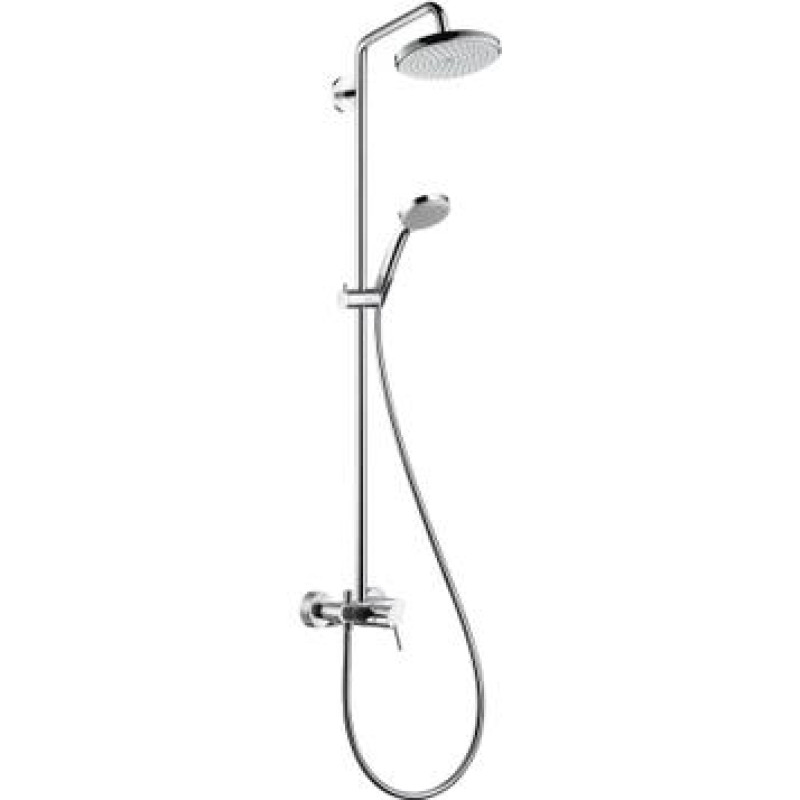 Hansgrohe dušas sistēma ar maisītāju Croma 220 Air 1jet/Vario 100, hroms