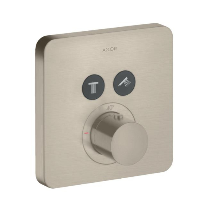 Hansgrohe iebūvējamā termostata ShowerSelect Soft virsapmetuma daļa, ar 2 izejām, stainless steel optic